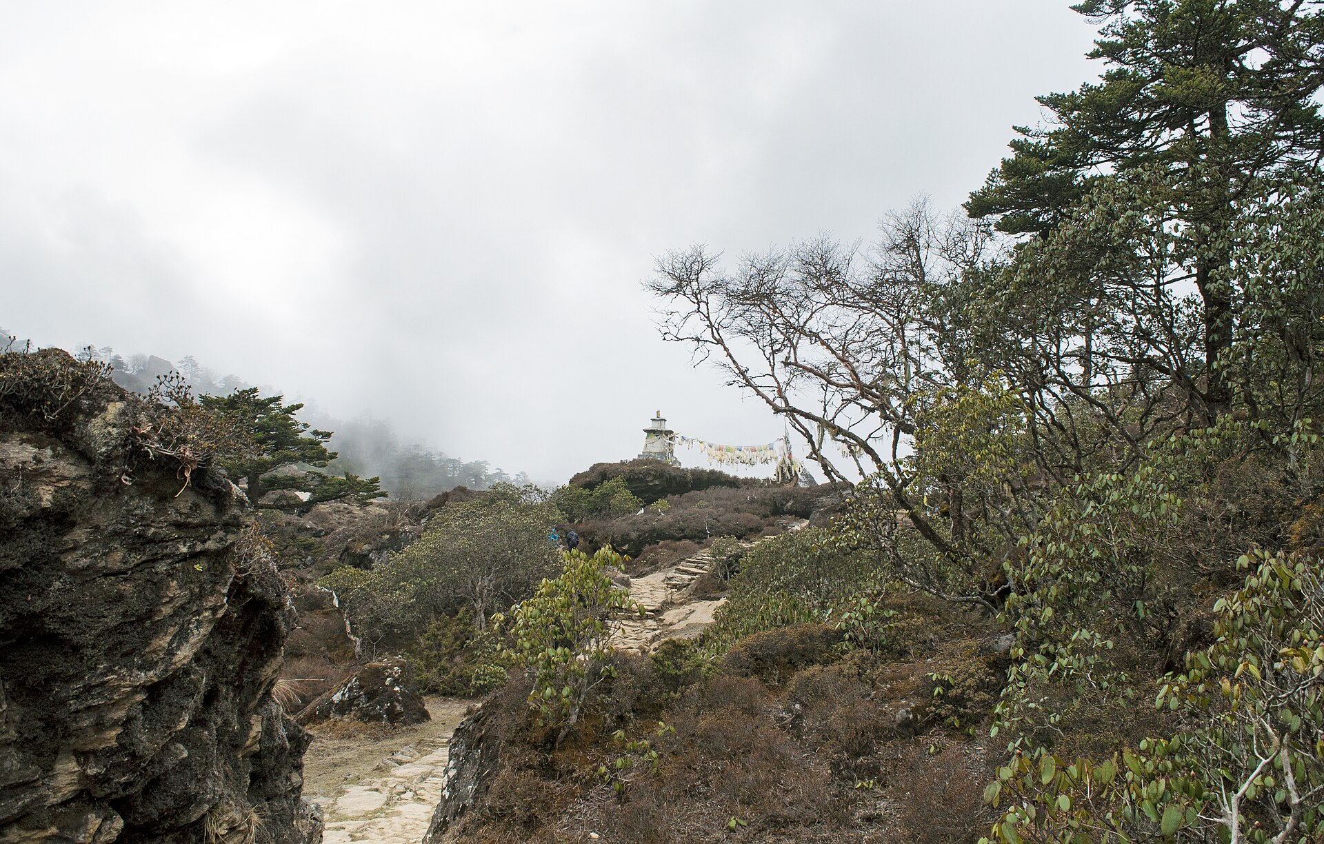 The Khumbu region's high Himalayan landscape near Everest