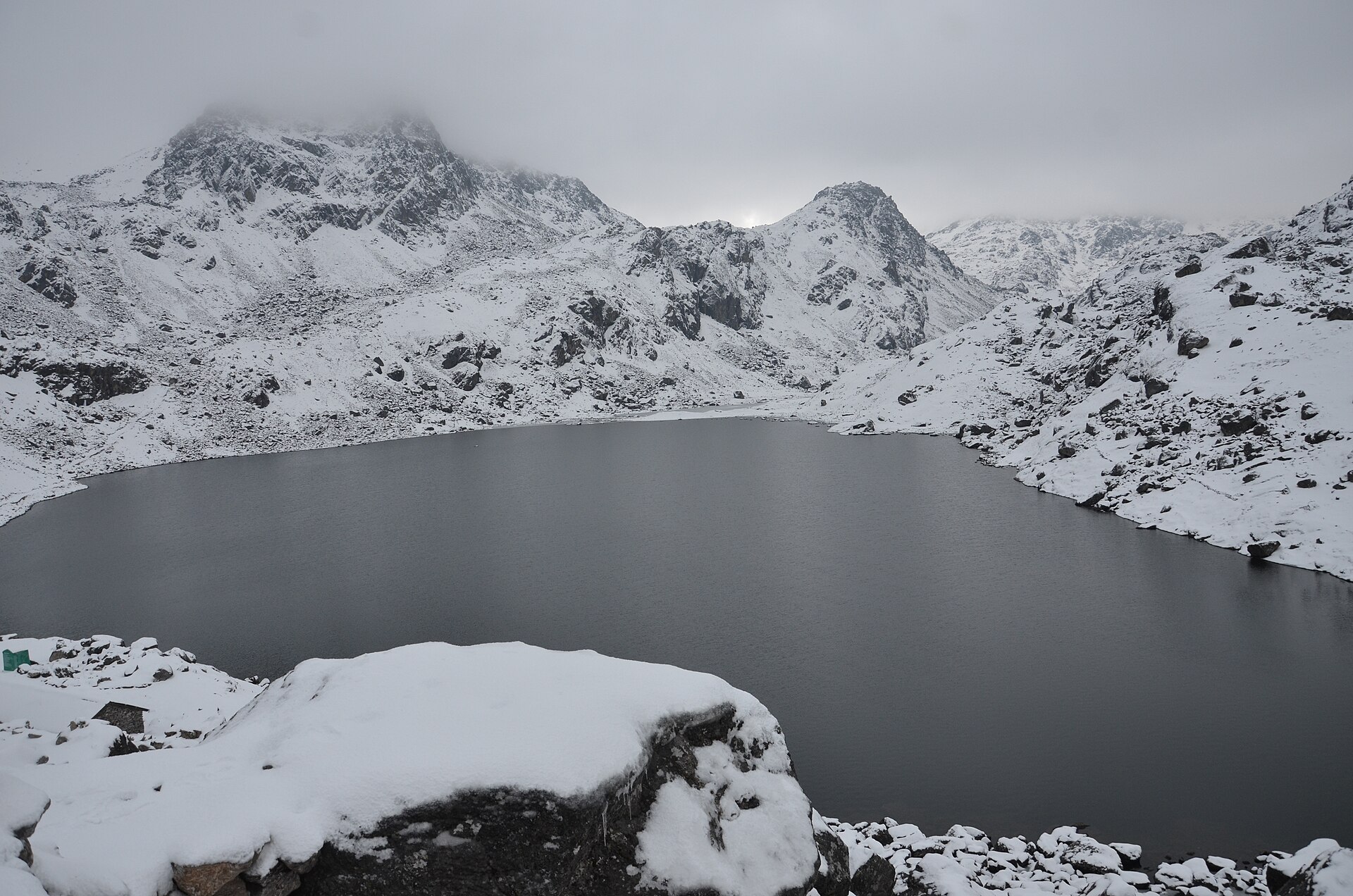 Gosaikunda, a sacred alpine lake in the Langtang region