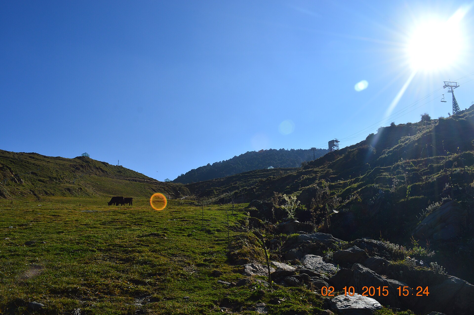 Panoramic Himalayan view from Kuari Pass