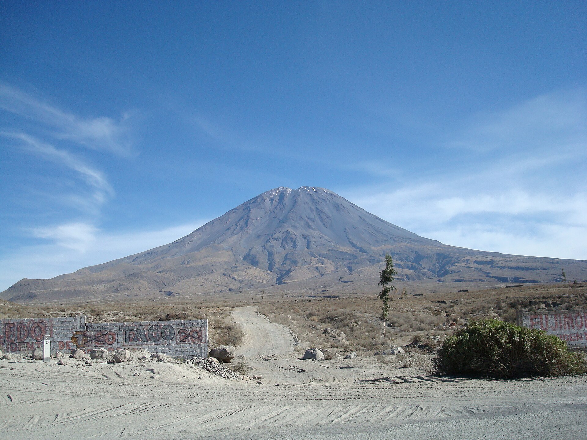 El Misti volcano overlooking Arequipa, Peru
